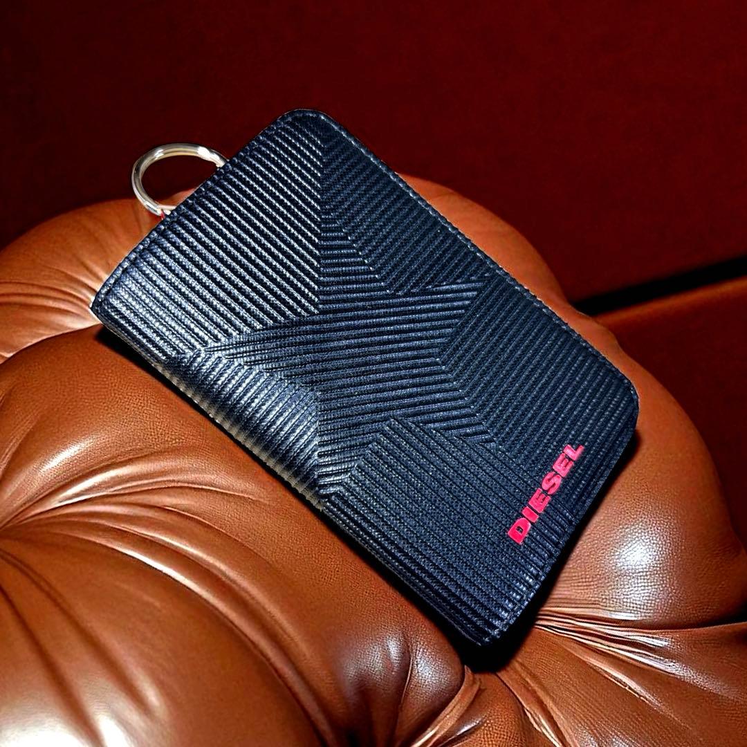 DIESEL ディーゼル 財布 星柄 キーケース ブラック 未使用品 メンズ 黒