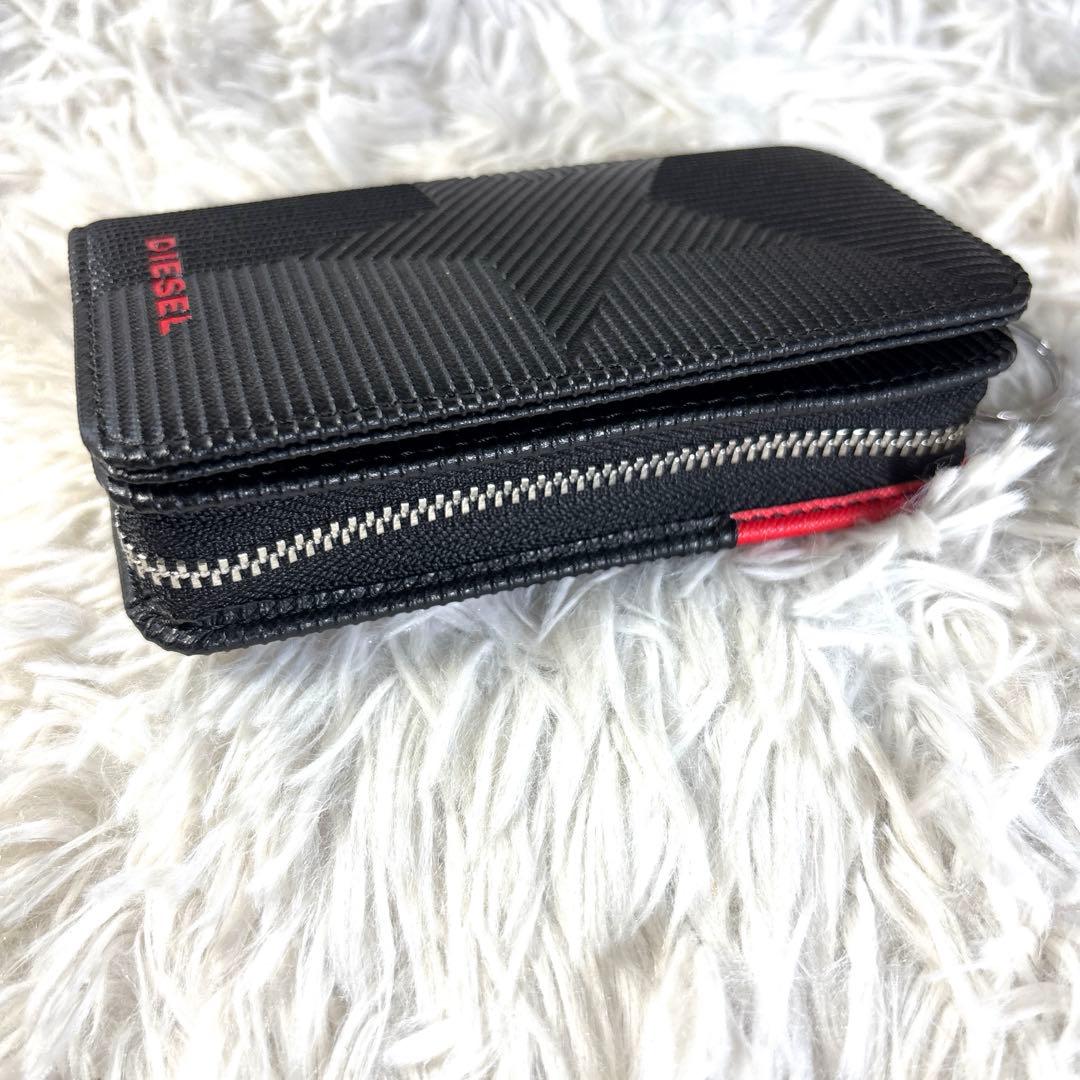 DIESEL ディーゼル 財布 星柄 キーケース ブラック 未使用品 メンズ 黒