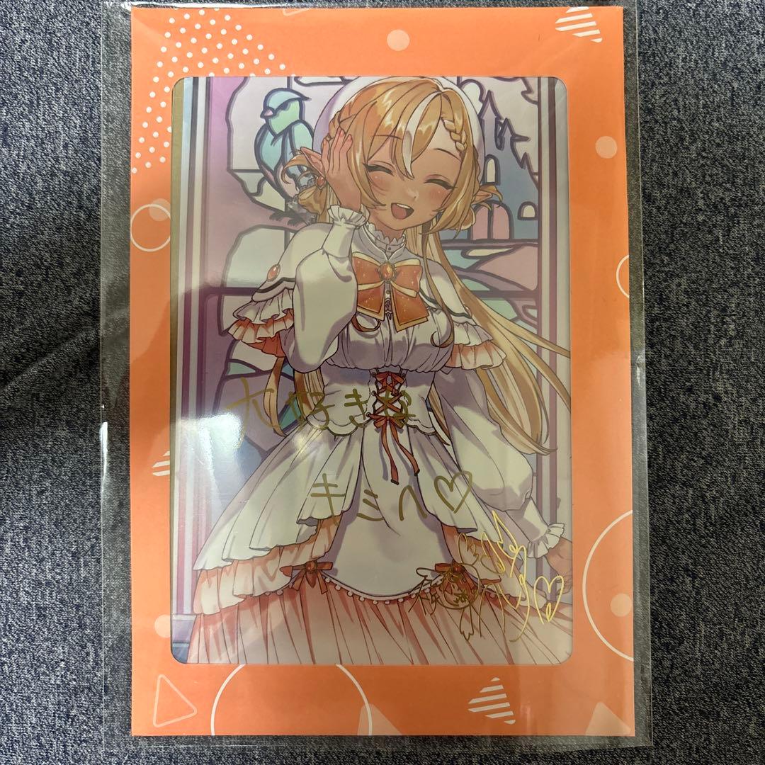 ホロライブ 不知火フレア 誕生日記念2025 直筆サイン入りポストカード
