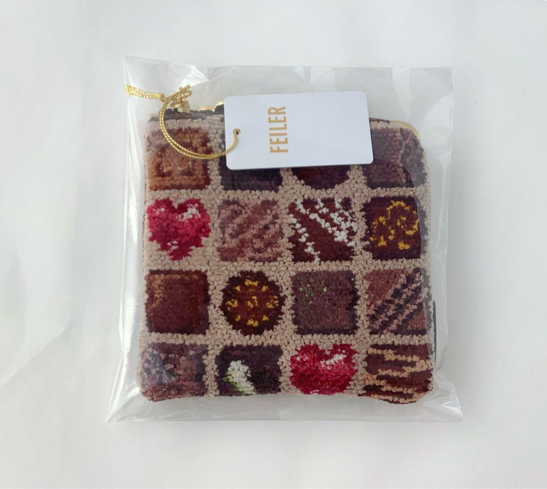 【新品】フェイラー　コフドゥショコラ　スクエアポーチ　˚✧₊⁎⁎⁺˳✧༚