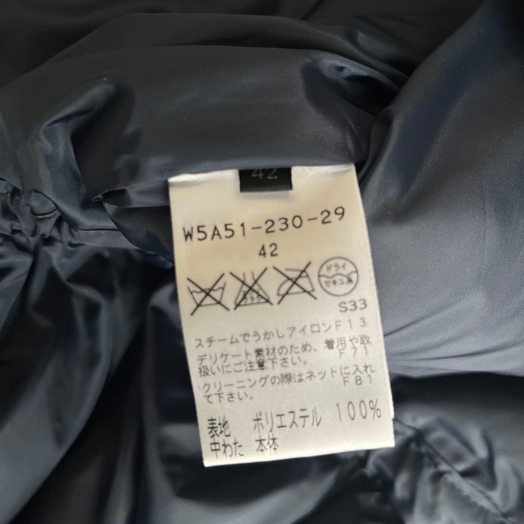 最終値下げ】 TO BE CHIC ダウンジャケット フリル ネイビー 42号