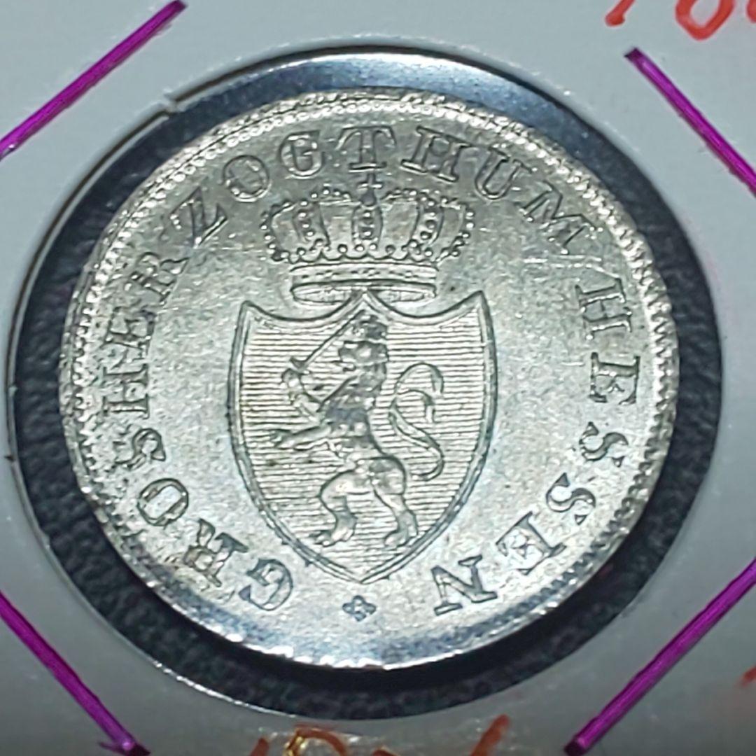 ヘッセン大公国 1826年 6 Kreuzer 銀貨 ヘッセン大公国 1826年 6 Kreuzer 銀貨 ヘッセン大公国 1826年 6