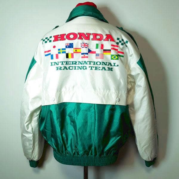 ホンダレーシングチーム ジャンパー 中綿ジャケット L タグ付 ブルゾン 当時物 ホンダレーシングチーム ジャンパー 中綿ジャケット L タグ付 ブルゾン