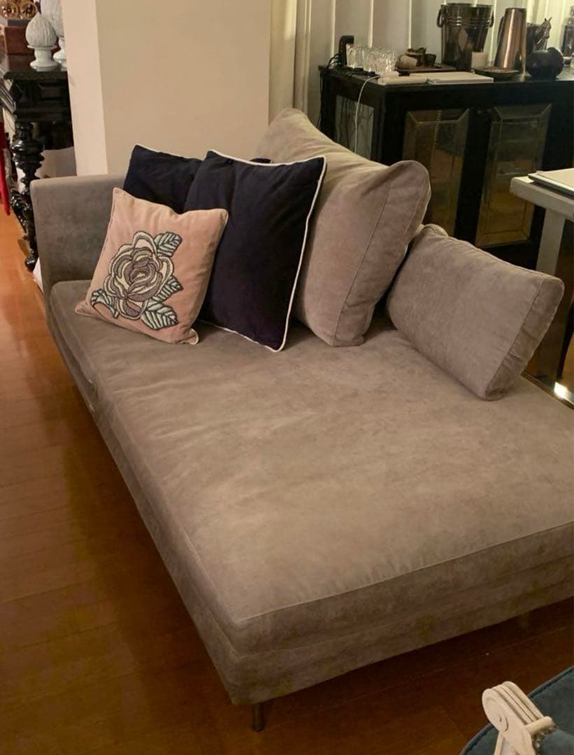 francfranc グレーのファブリックソファ