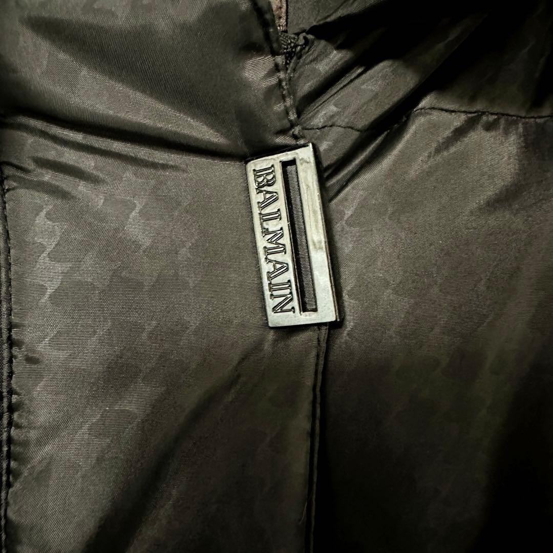 高級 BALMAIN バルマン ダウンコート フィンランドラクーン 11 L