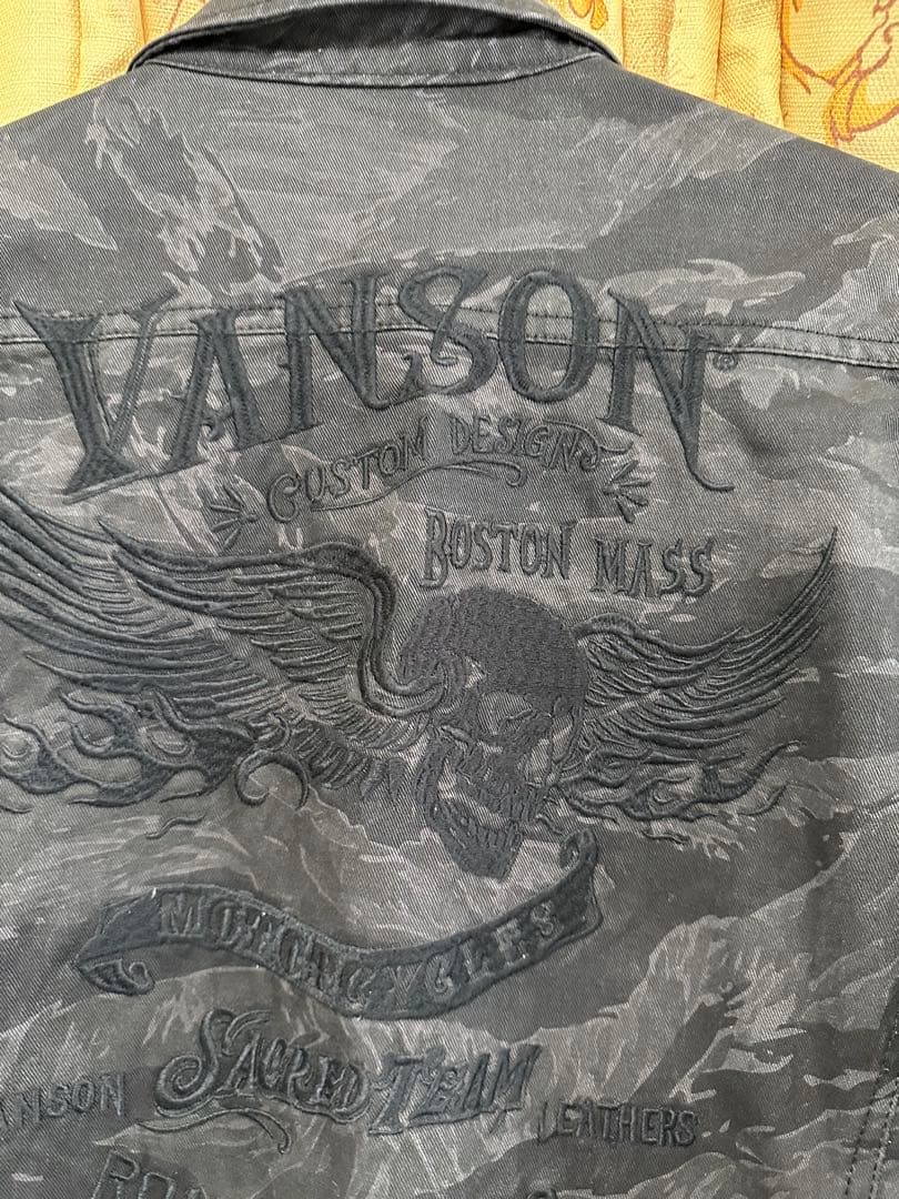 VANSON 迷彩柄オーバーオール - メルカリ