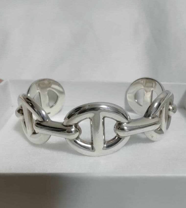 HERMES エルメス レザーブレスレット 編み込み ブルー 箱付き 2026年