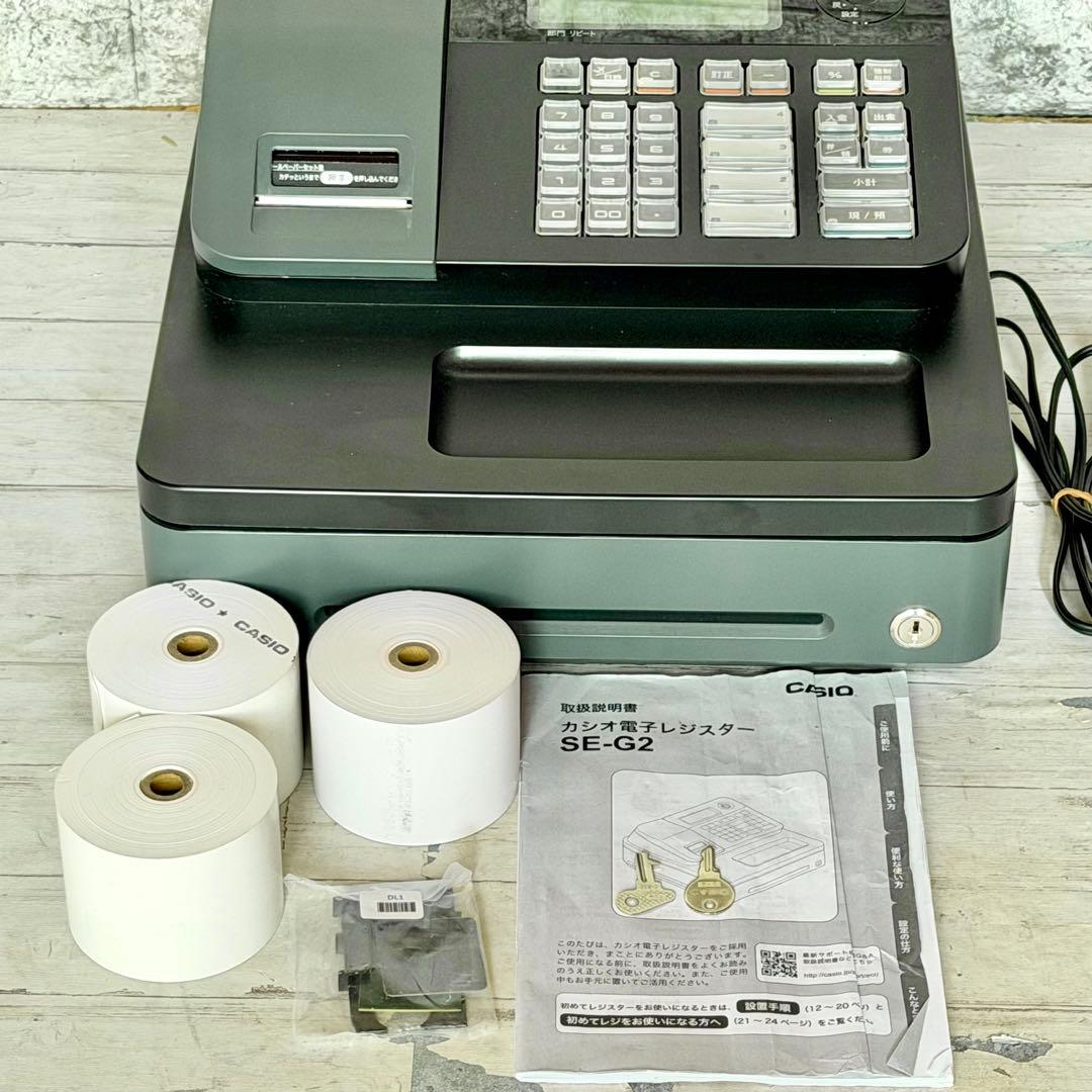 CASIO「SE-G2」電子レジスター ロール等付属品付き - メルカリ