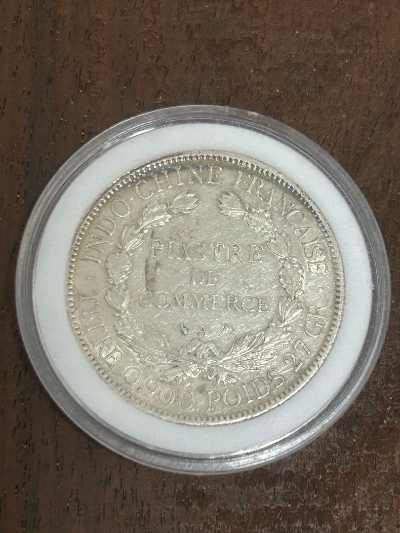1 ピアストル大型銀貨】フランス領インドシナ 1906年 - メルカリ