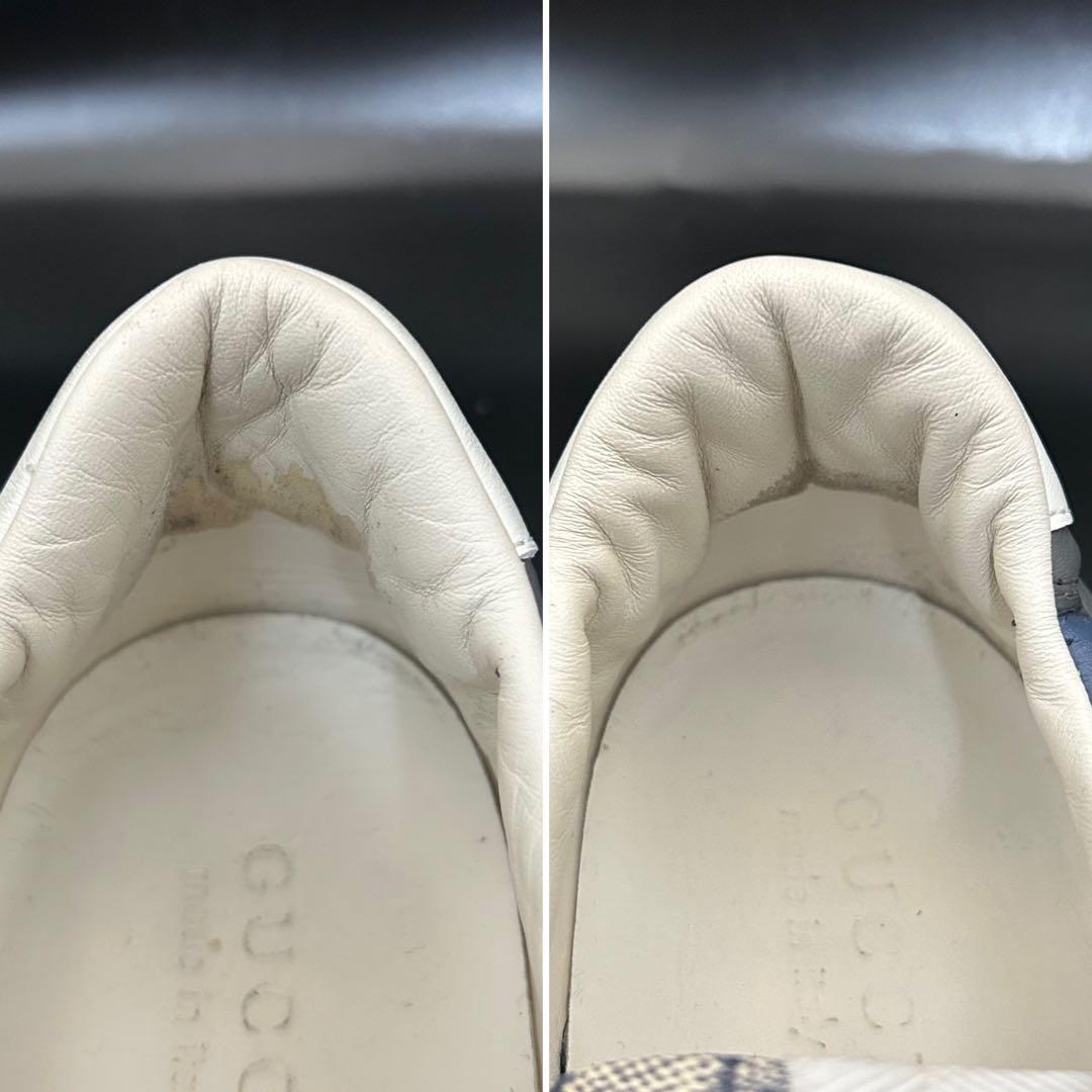 極美品】グッチ ローカットスニーカー GG柄 厚底 メンズ PVC グレー