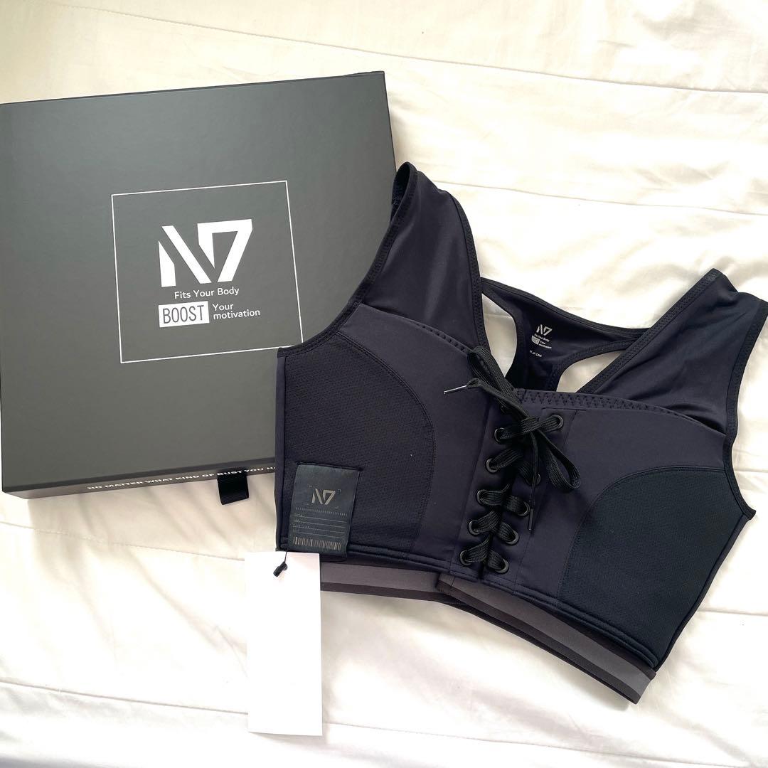 新品未使用 N7 スポーツブラ ブラック ひなちゃんねる