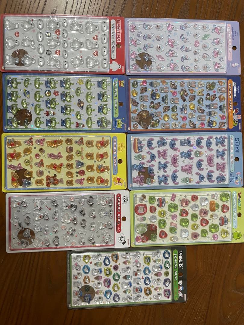 ボンボンドロップシール　ボンボンドロップシールmini ９枚セット