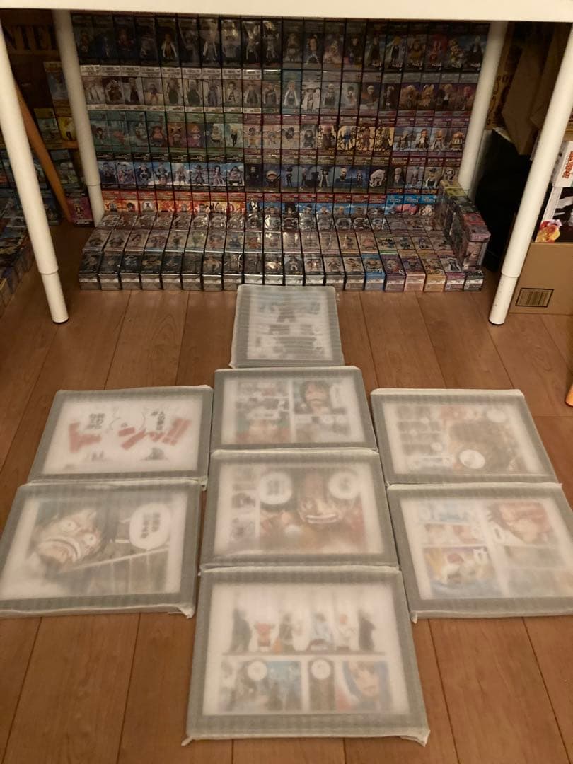 ⭐️ワンピース　名場面　レア 額縁ポスター絵 8個枚セット