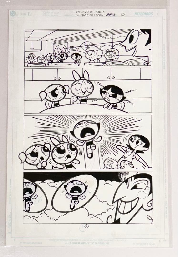DCコミックス パワーパフガールズ 原稿