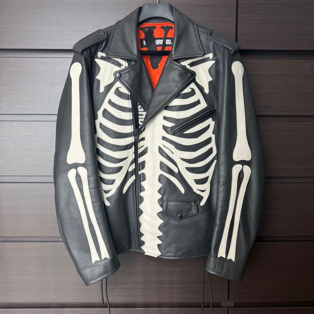 NEIGHBORHOOD x VLONE ライダースジャケット Lサイズ - メルカリ