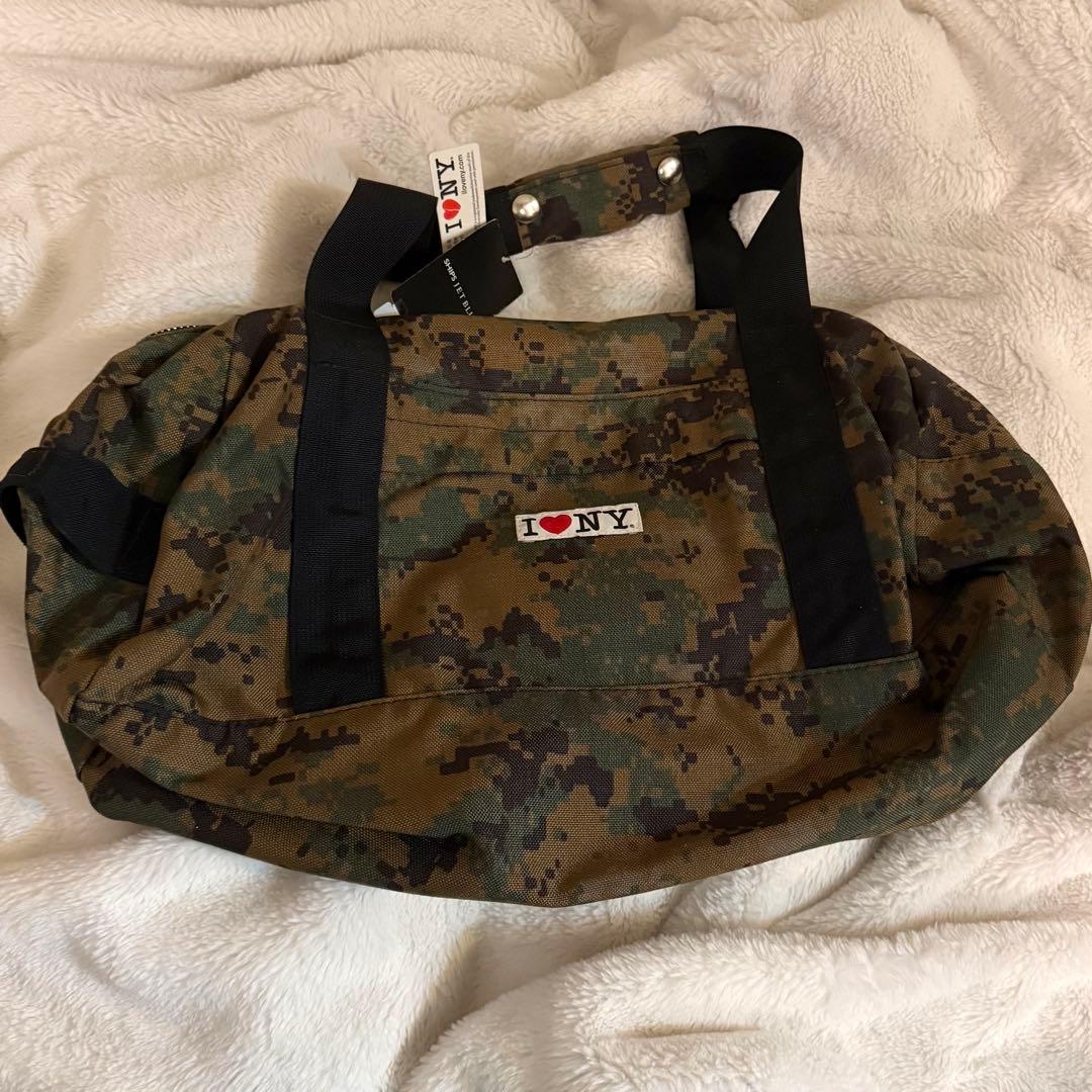 迷彩柄ボストンバッグ Tough Traveler×SHIPS I ♥ NY 自衛隊仕様迷彩柄 ボストンバッグミニ - イーグルクラブ PX限定