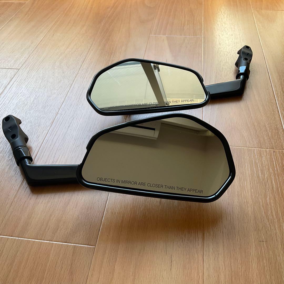 Harley Davidson 純正 エンパイアミラー ブラック×シルバー - メルカリ