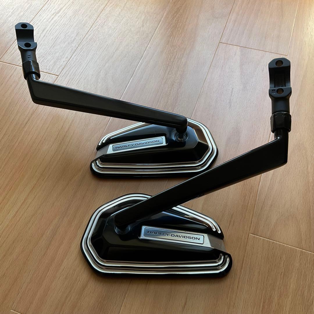 Harley Davidson 純正 エンパイアミラー ブラック×シルバー - メルカリ