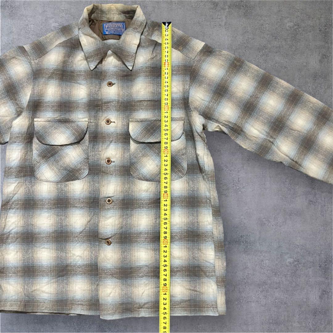 70s Pendleton オンブレ USA M マスタード系 ボードシャツ - メルカリ