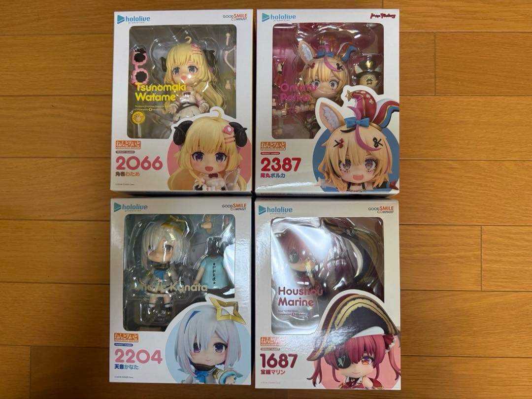 ねんどろいど　ホロライブ４体セット 天音かなた他