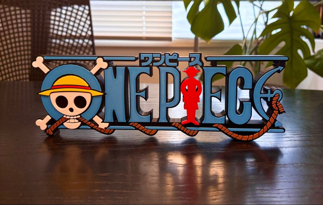 ワンピース ONE PIECE ビッグサイズ ロゴフィギュア 27cm z2