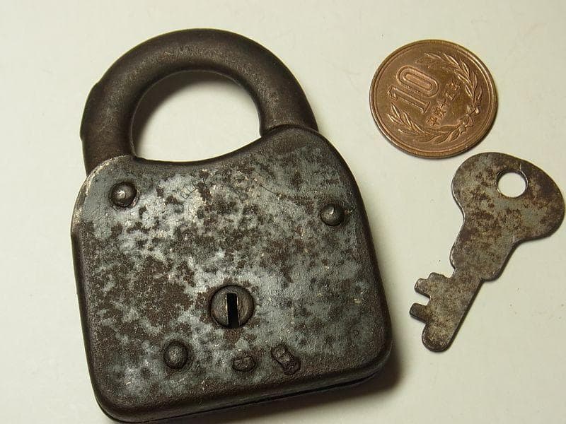 《p703》龍・ドラゴン アメリカ アンティーク南京錠《１９００年代初頭》USA