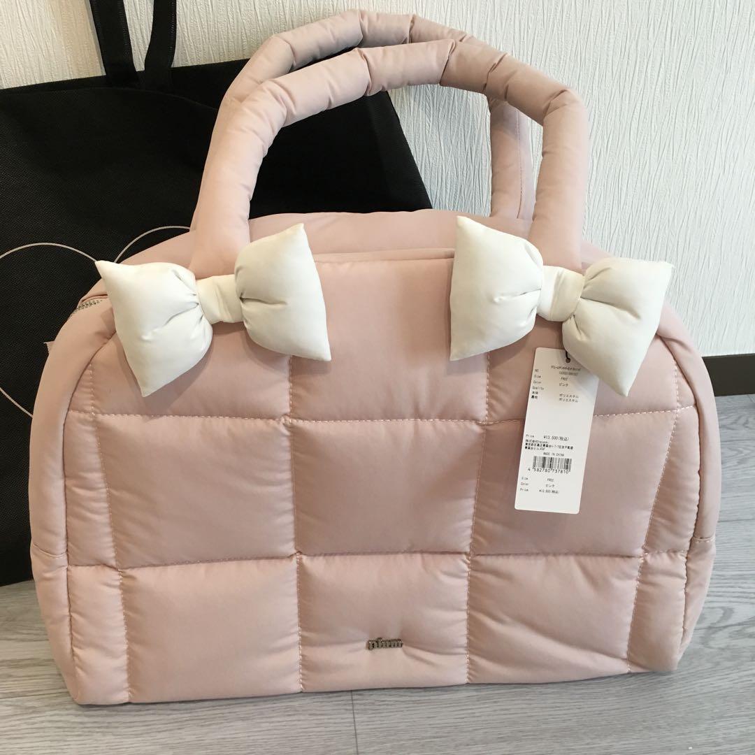 完全完売品♡pium♡ぴうむ♡ボリュームリボンキャリーオンボストン