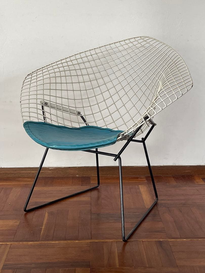 Knoll ヴィンテージ ハリーベルトイア ダイヤモンド チェア シートパット付