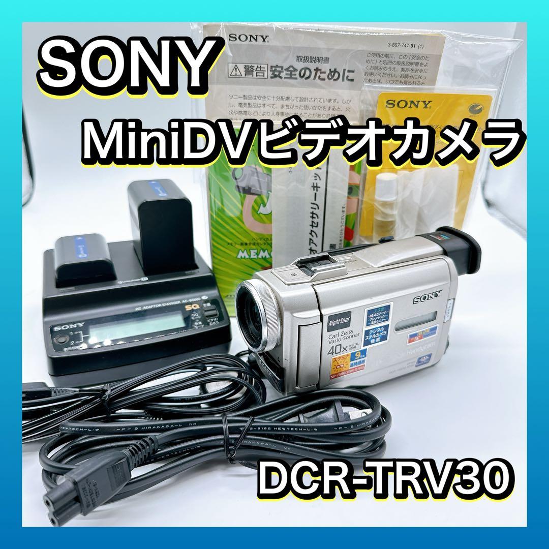 ソニー ビデオカメラDCR-TRV30 miniDV ダビング ミニ 昭和 磁気