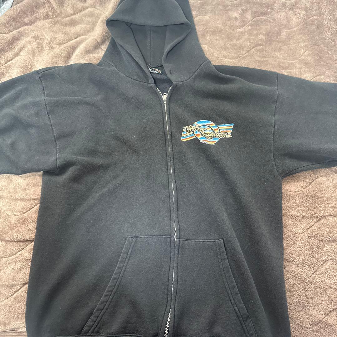 S*2様 Harley-Davidson ジップパーカー L黒 USAディーラー