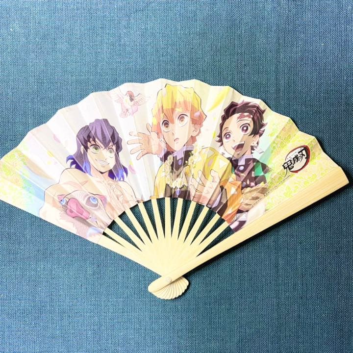 鬼滅の刃ミニ扇子コレクション2/炭治郎、善逸、伊之助②ほぼ新品/鬼滅