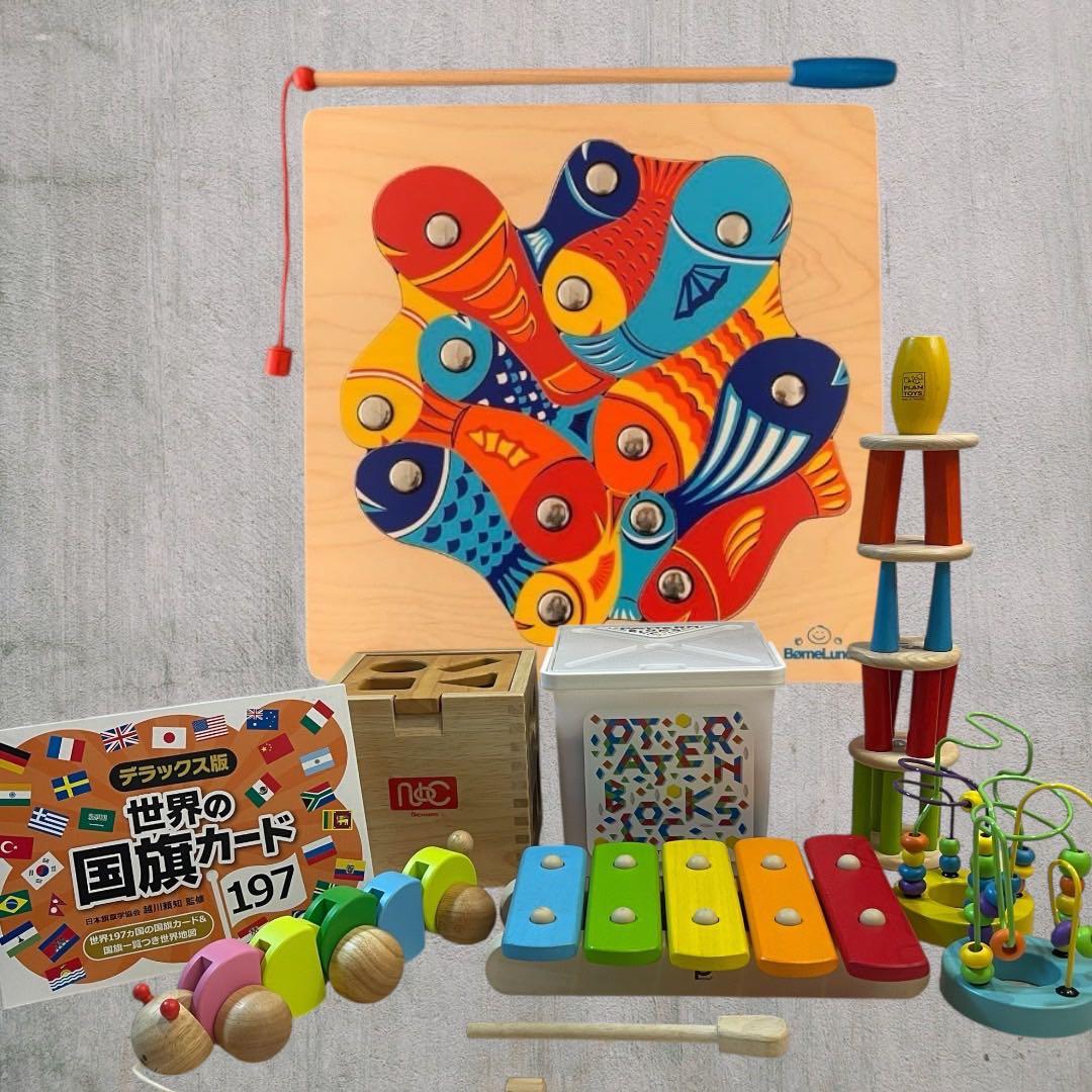 ボーネルンド　木のおもちゃ　知育玩具　パターンブロック　まとめ売り　木製　人気