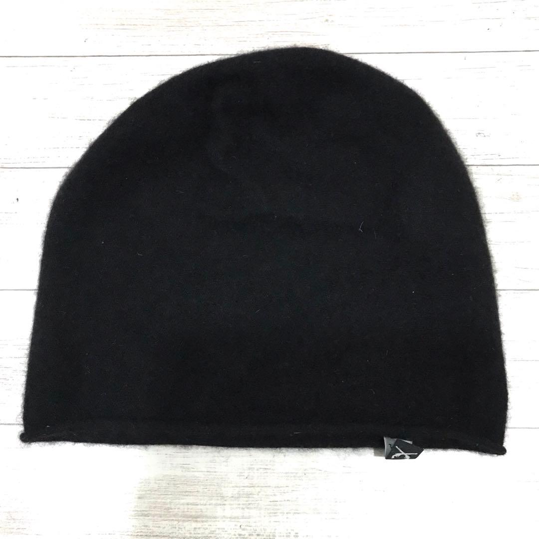 roar カシミア100％ スワロフスキー ビーニー ニットキャップ 黒 1
