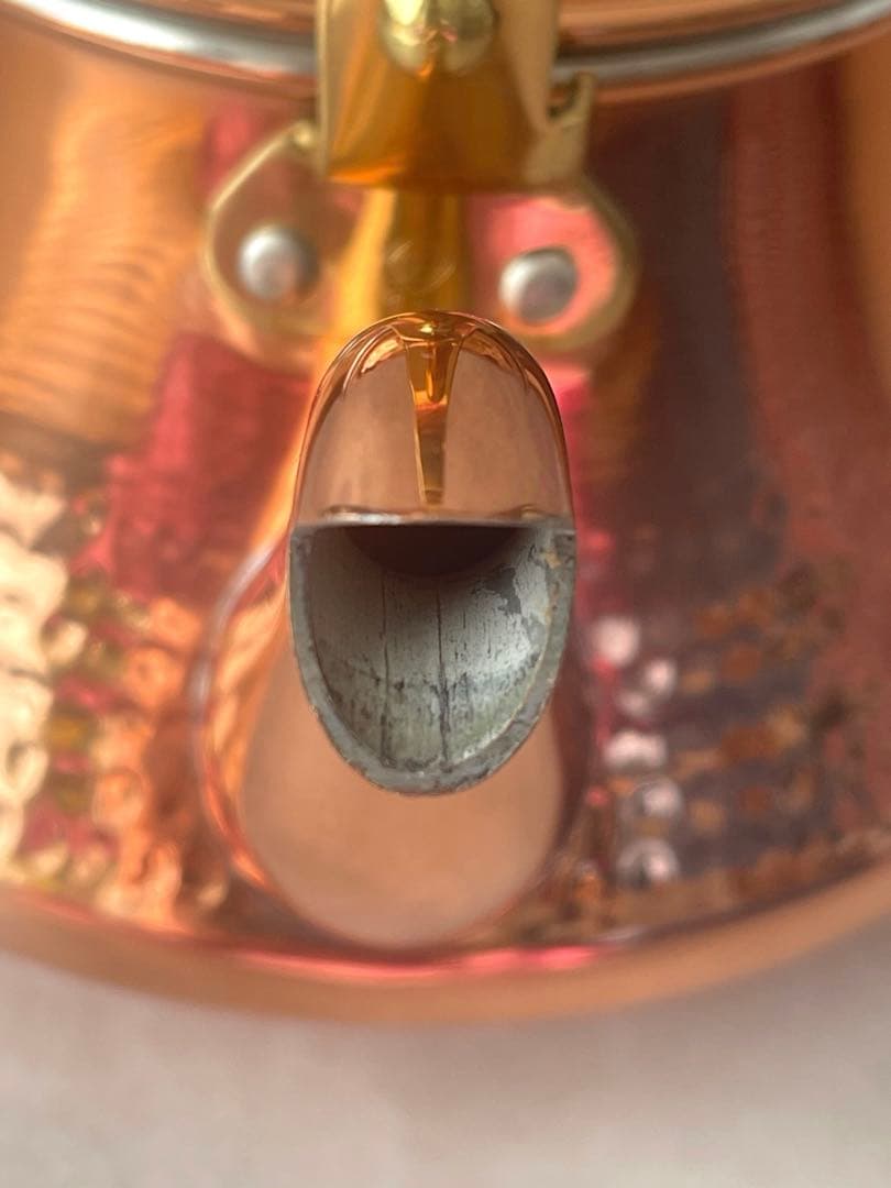 未使用　島本製作所　銅製槌目 コッパーケトル 1.6L