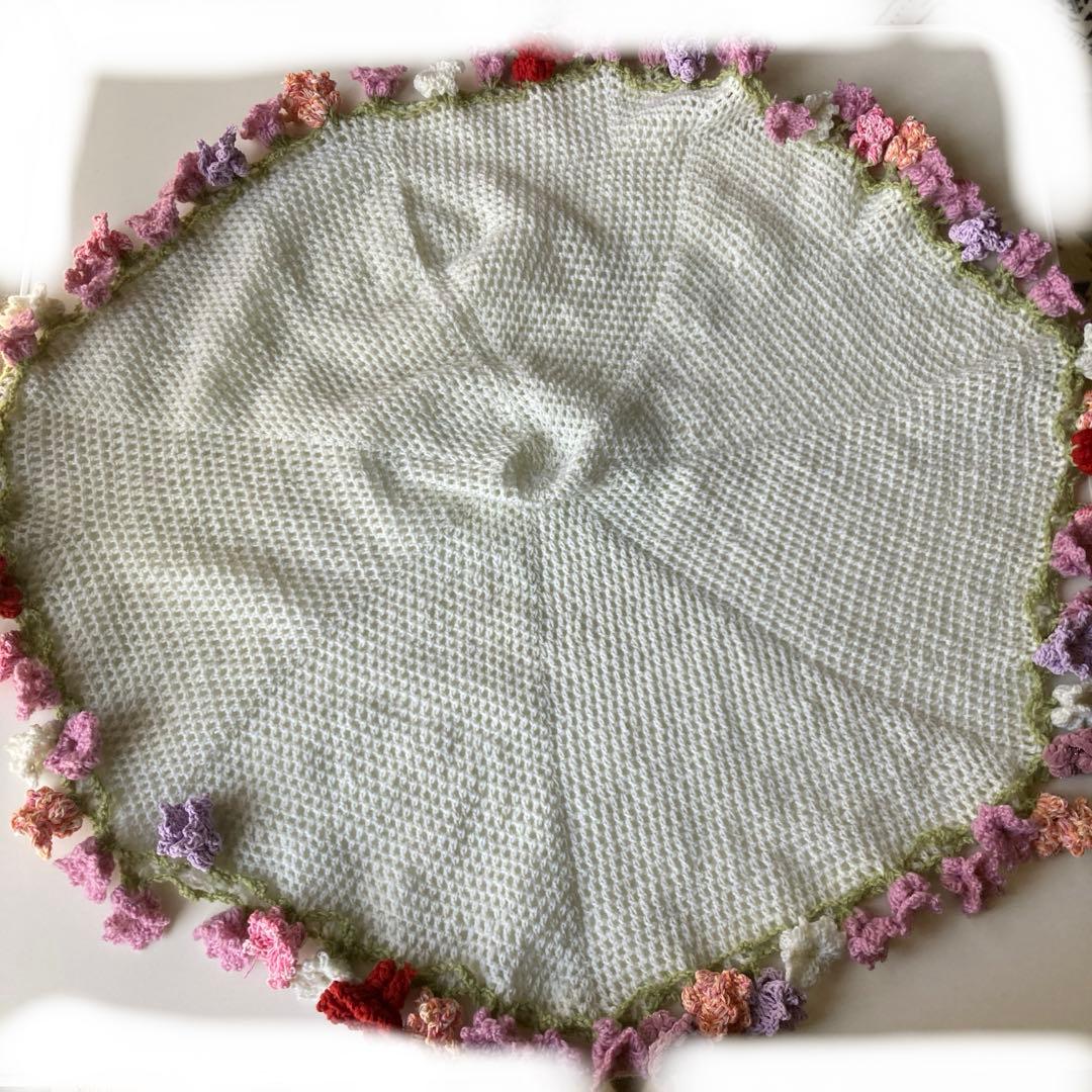 花束ブランケット ブーケブランケット ピンク 毛糸編み物 推し活 結婚