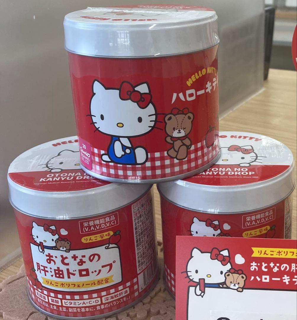 肝油ドロップ ハローキティ 空き缶1つ - メルカリ