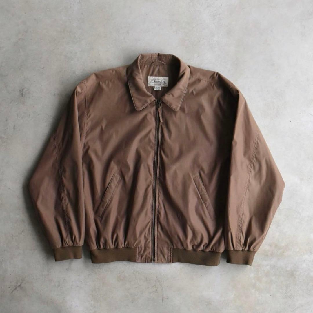 90s セントジョンズベイ ドリズラージャケット XL ハリントン ブラウン