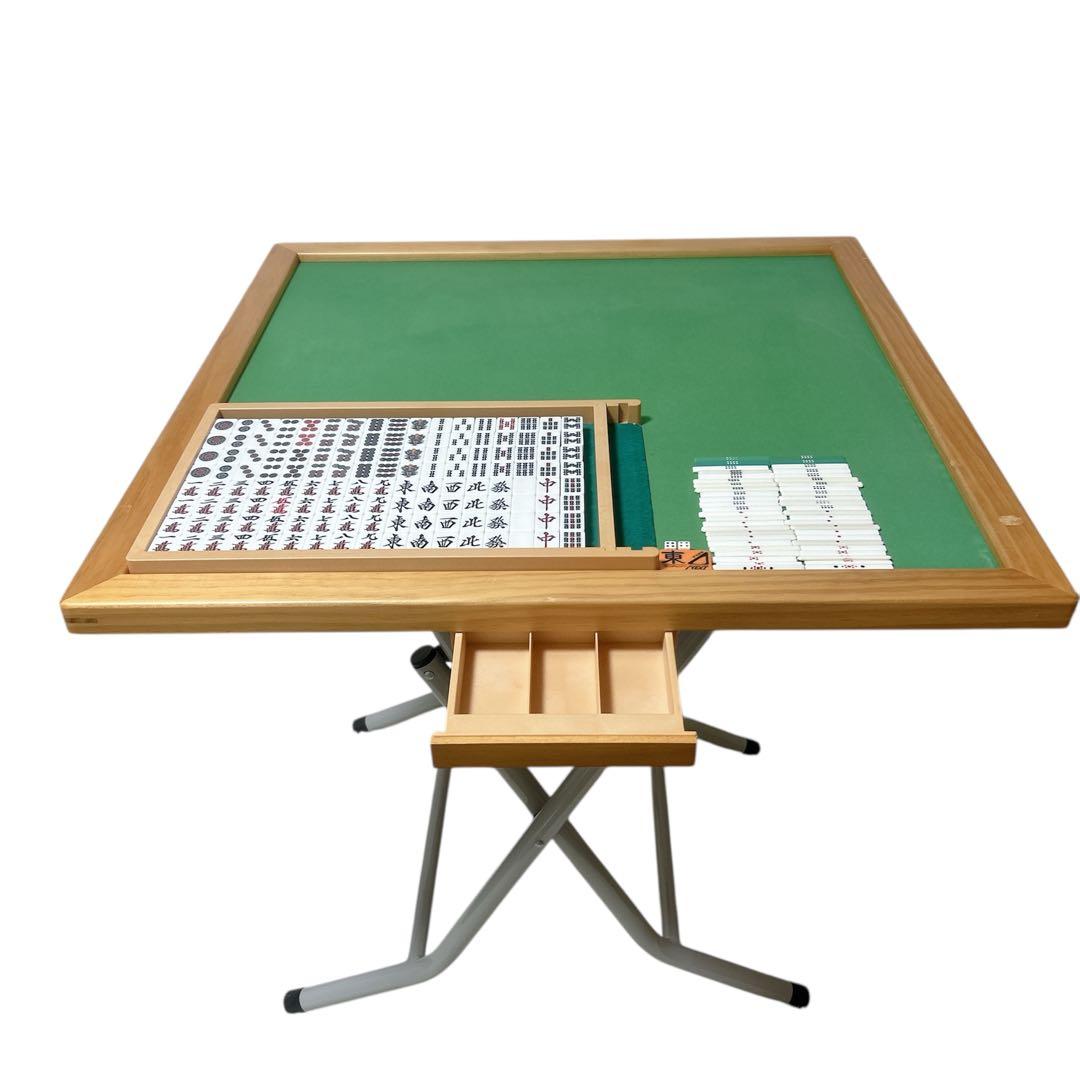 卓上麻雀　雀卓　麻雀　麻雀セット　手打ち麻雀　折りたたみ式　麻雀牌