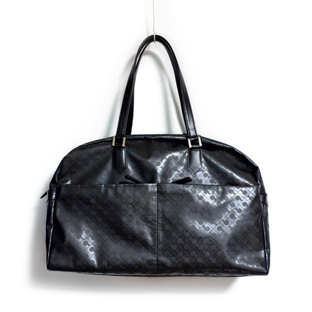 美品【ゲラルディーニ GHERARDINI】ソフティ ボストンバッグ　肩がけ 黒