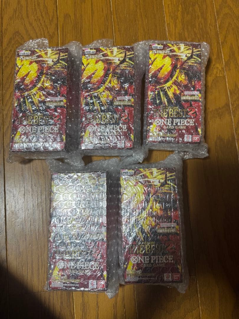 レ*γ様 ワンピースカードゲーム THE BEST2 ザベスト2 5個セット