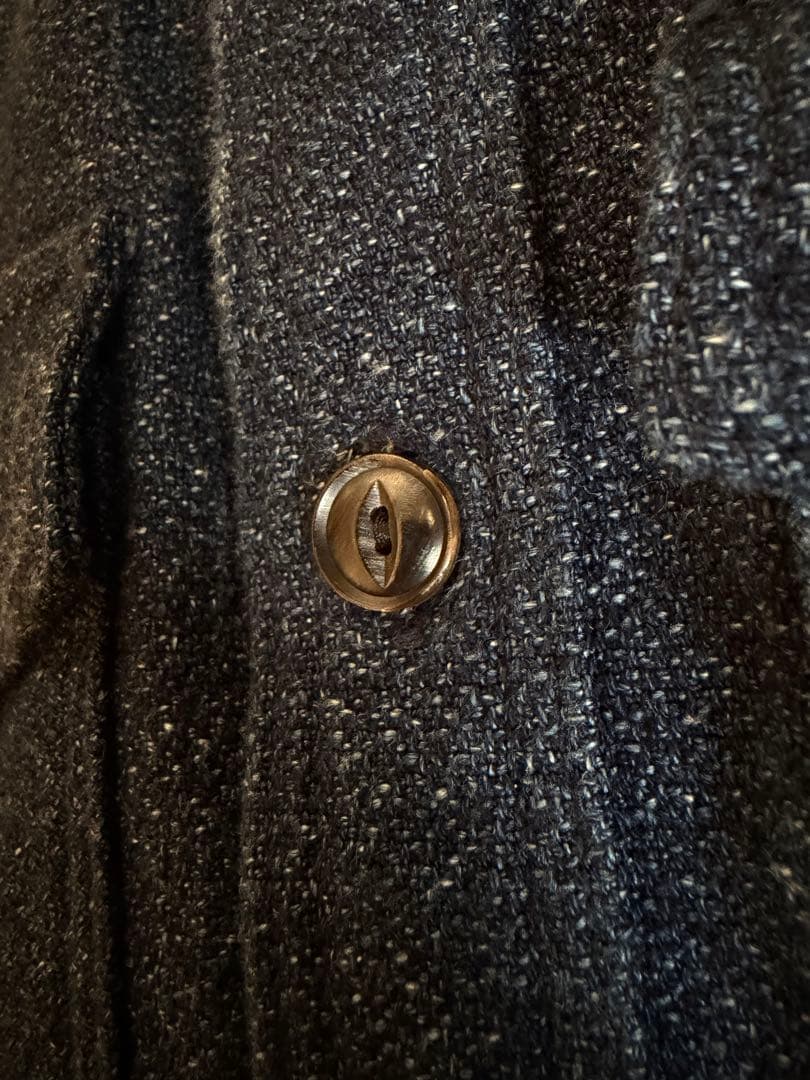 レア ウエス UES インディゴエクストラベビーネルシャツ 裏起毛 1 日本