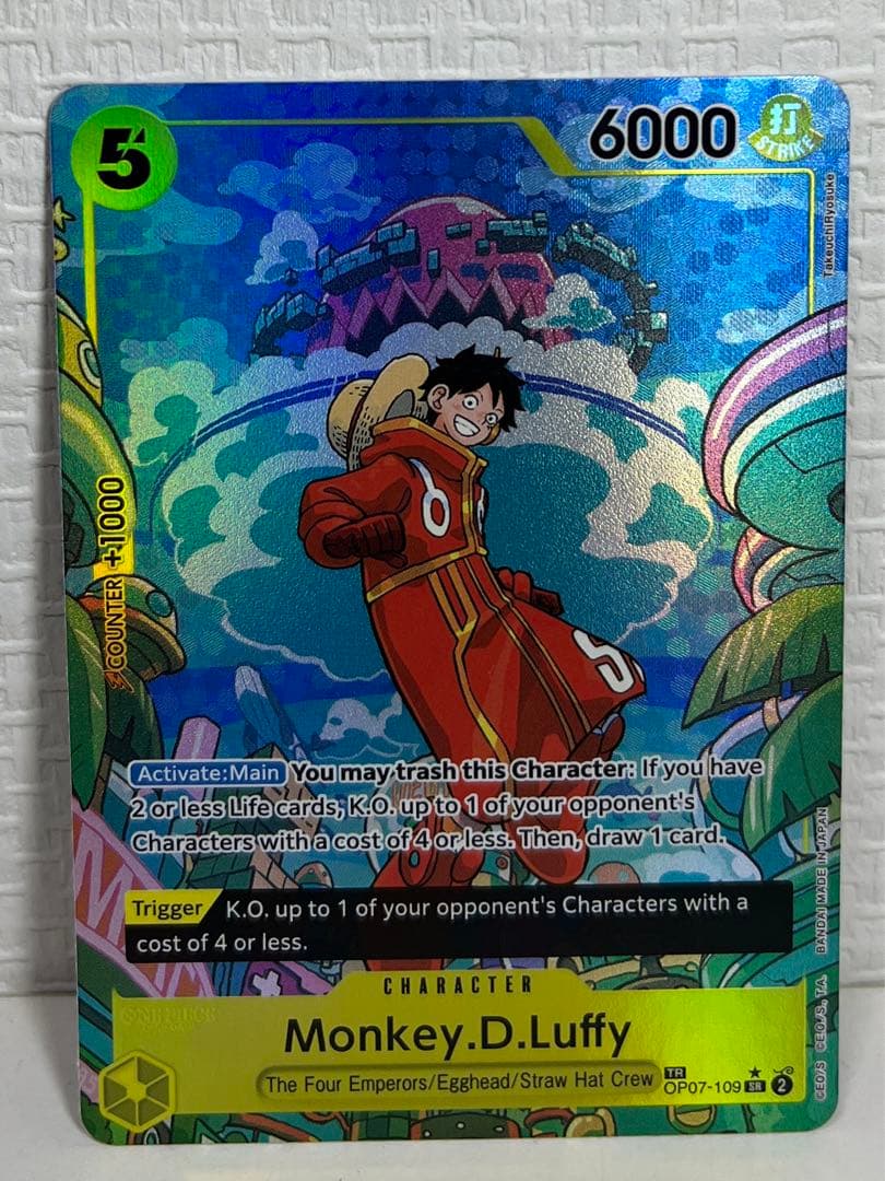 ワンピース ワンピースカード ルフィ トレジャーレア TR 英語版 海外版