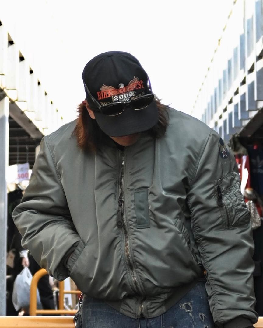 山田蓮 キャップ【USA製】【Vintage】【00s】【バイカー】【アメカジ