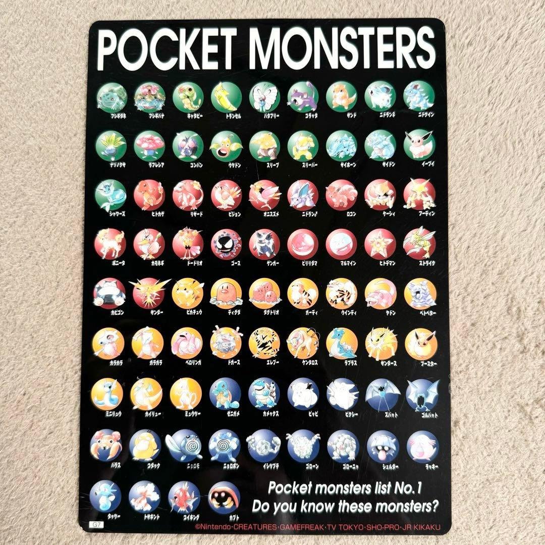 超希少_ヴィンテージ】ポケットモンスター 初期 ピカチュウ 下敷き