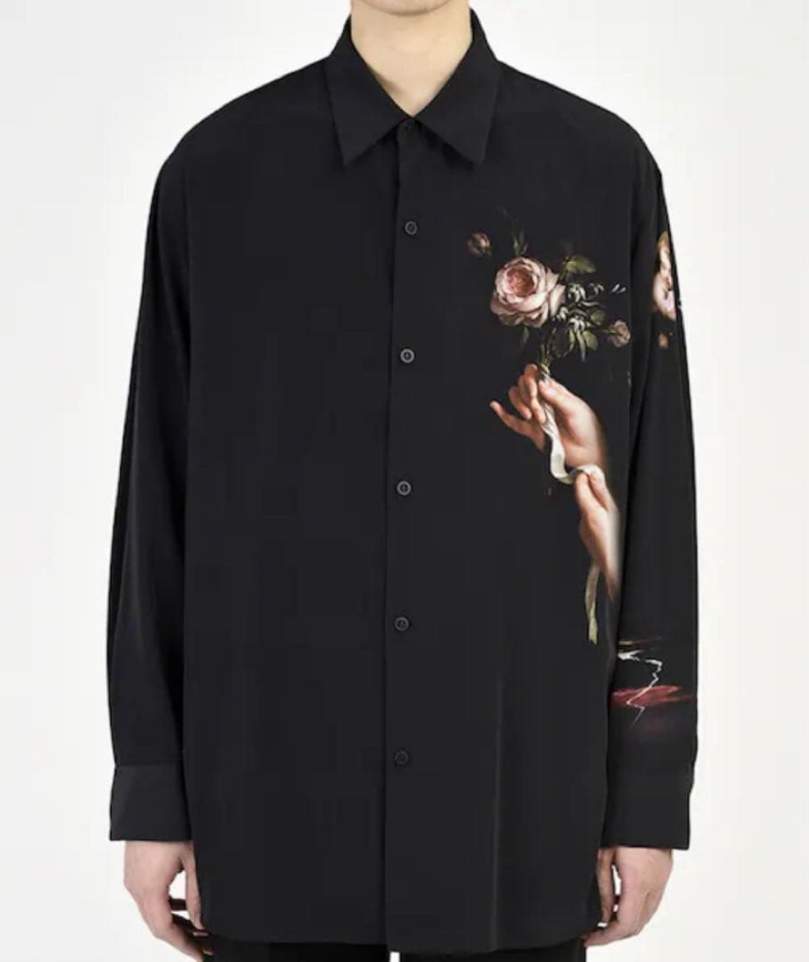 LAD MUSICIAN 天使 花柄 バラ ビッグシャツ