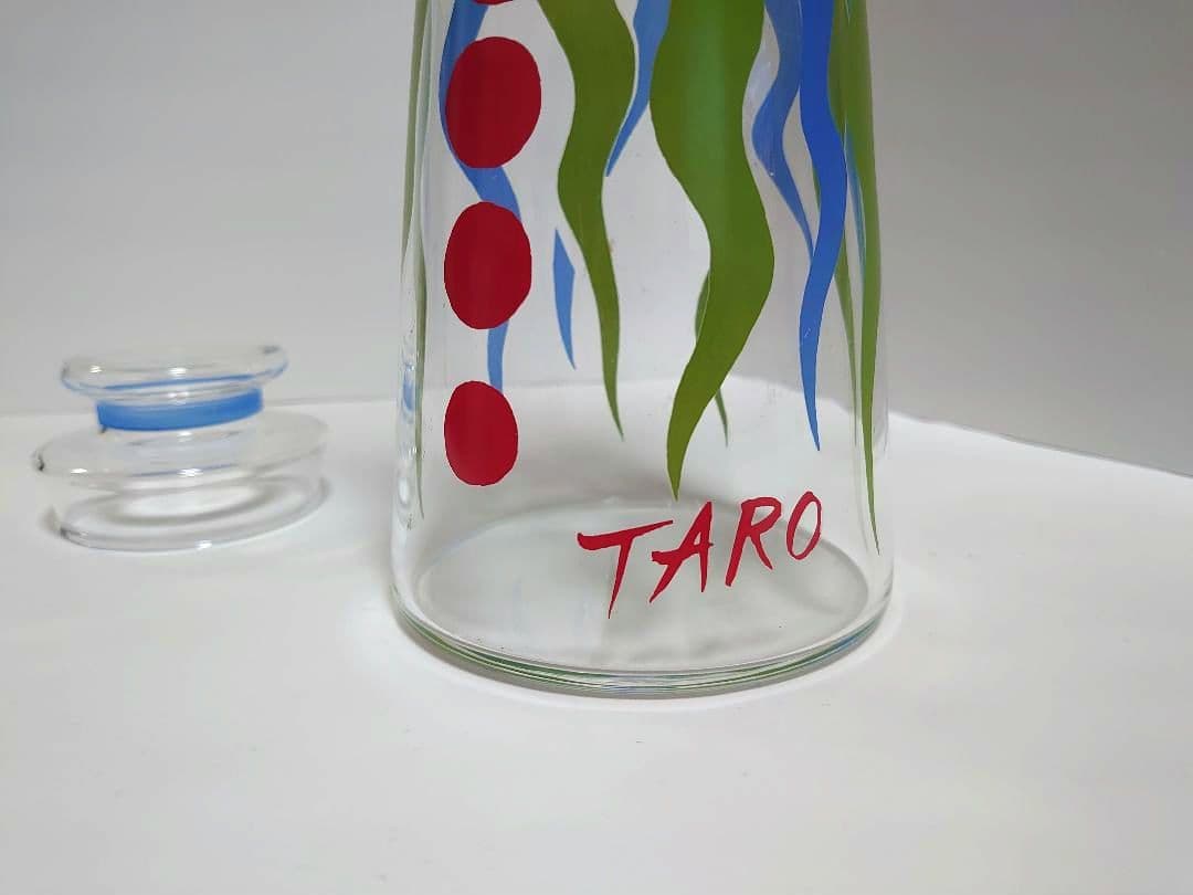 希少・蓋付き】岡本太郎 水差し男爵 ガラスピッチャー 太陽の塔