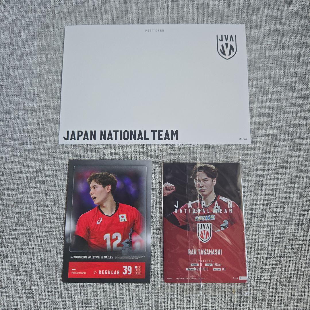 ✨髙橋藍 男子バレーボール代表 トレカ ポストカード 3枚セット