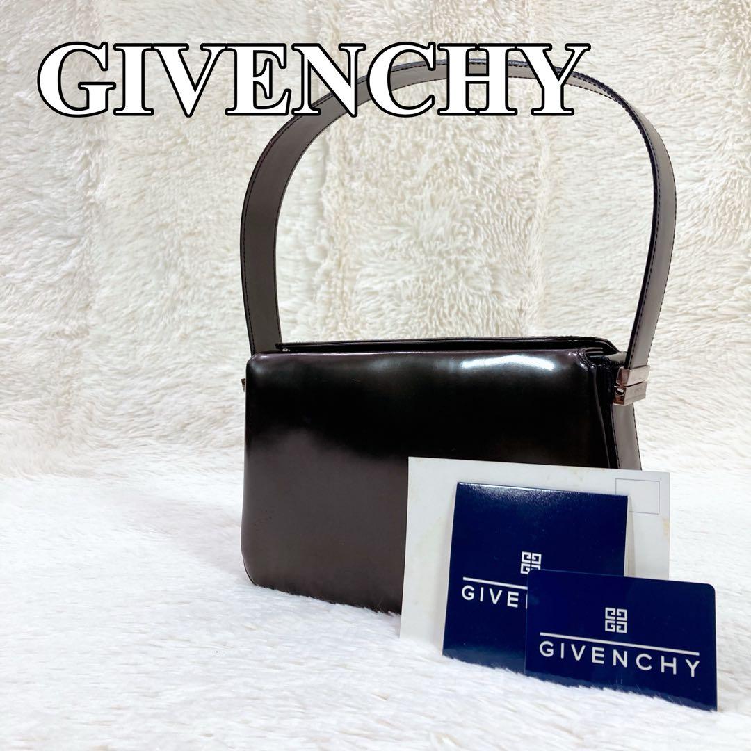 【美品】GIVENCHY ジバンシィ パテントレザー ハンドバッグ