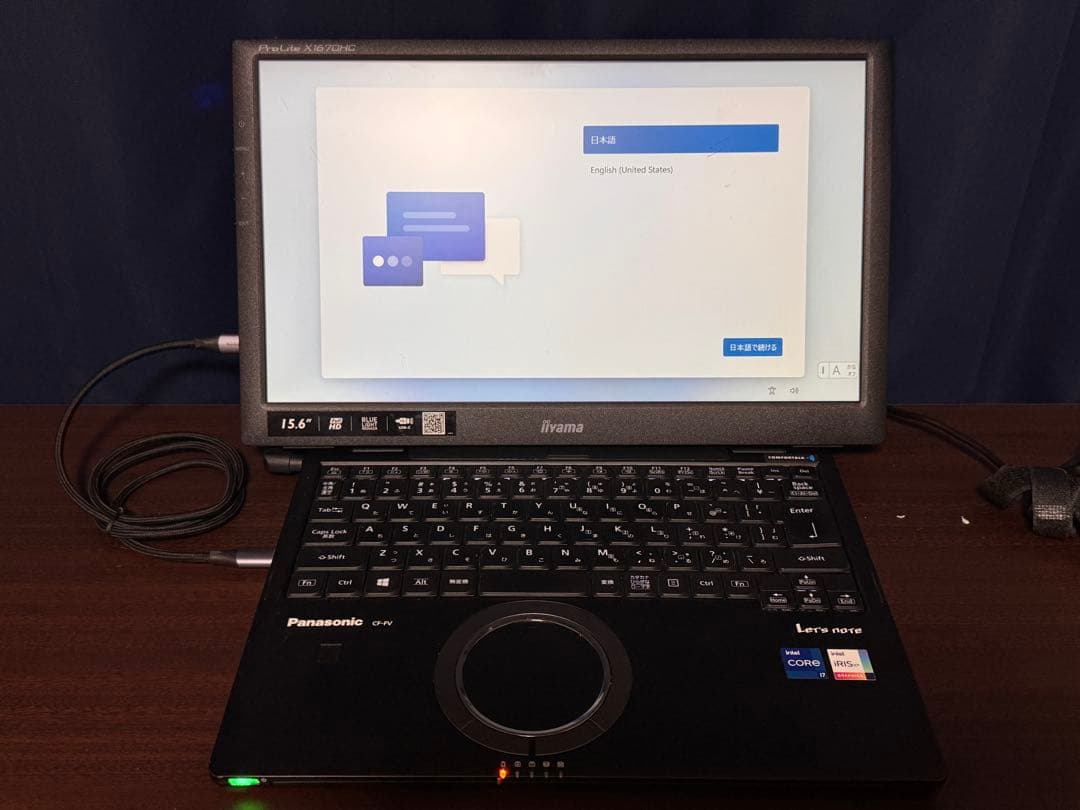 Let’s note CF-FV1 Core i7 16GB DSPケーブルあり