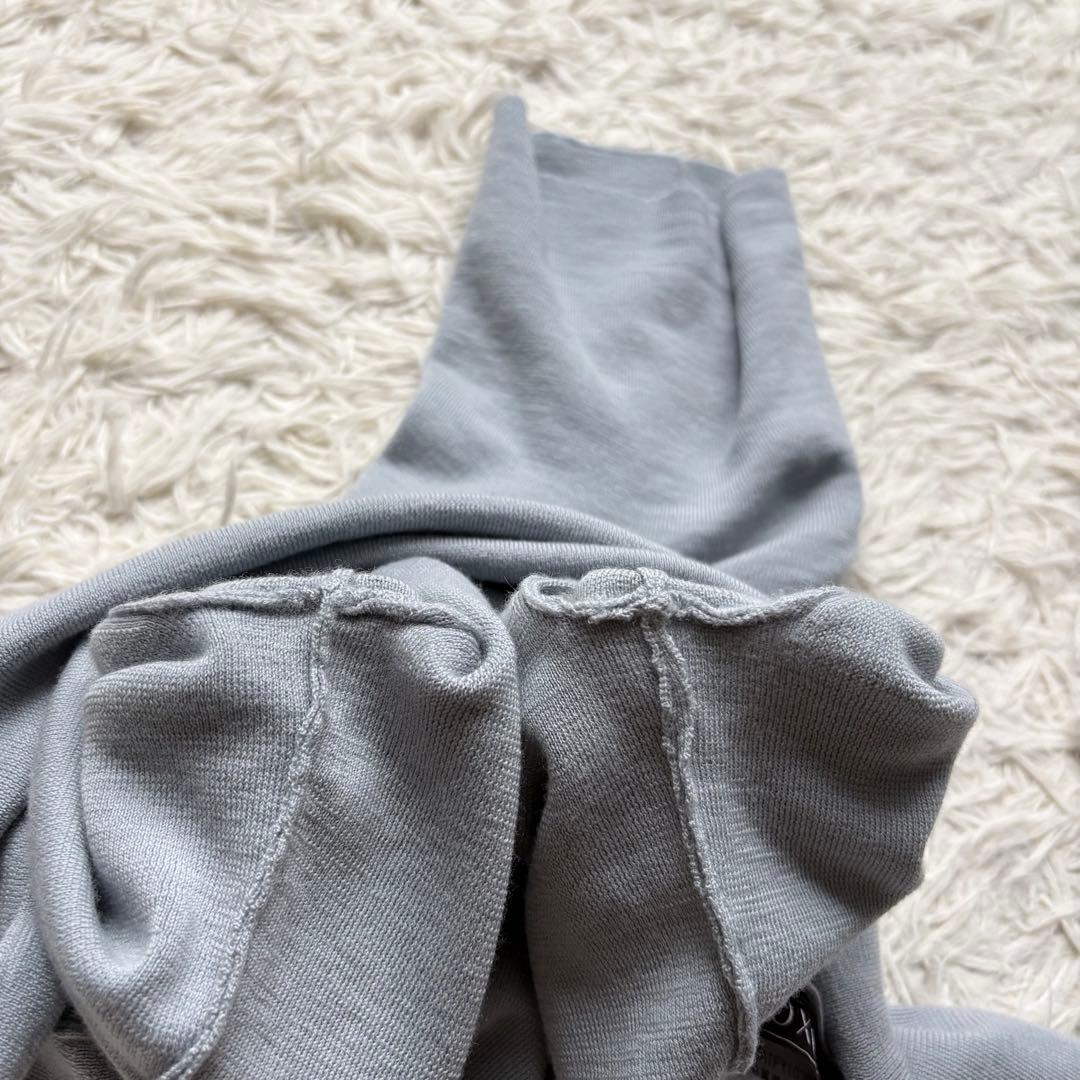 フォクシー♡タートルネック グレースウール 淡いブルー 40/L ロゴ